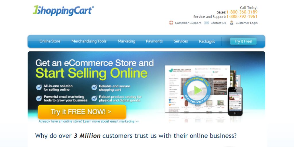 1ShoppingCart - Best Ecommerce Website Builder