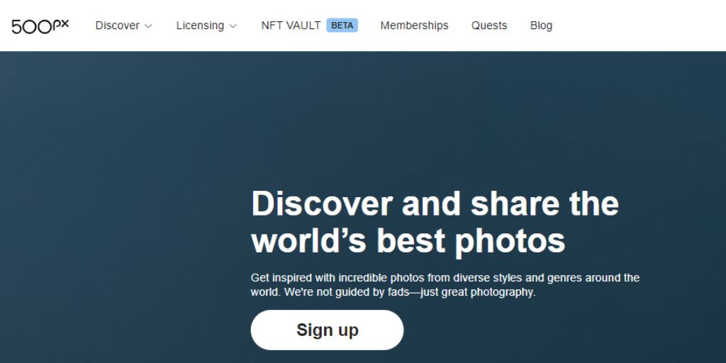 500PX - for selling photos online