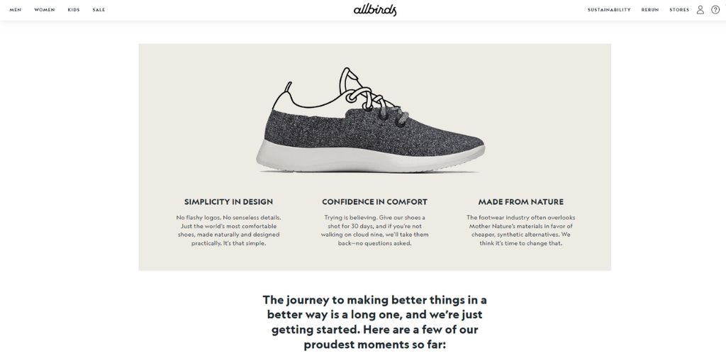 About the products - Allbirds