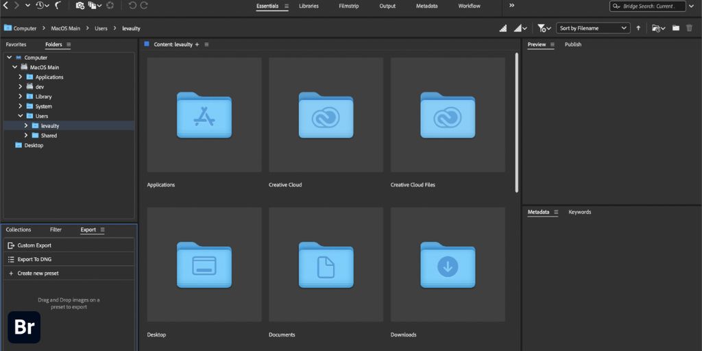 Key Features of Adobe Bridge