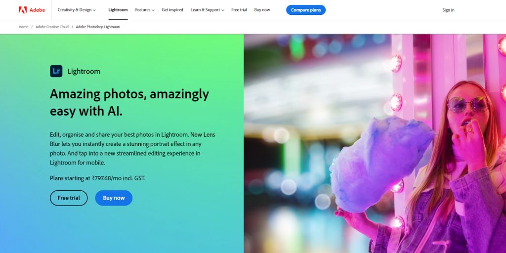 Adobe Lightroom- Photo editing tool