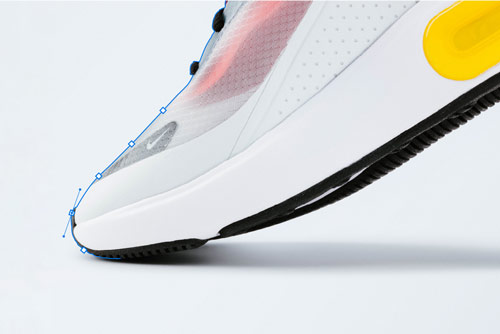 image of a shoe that shows clipping path and masking service for eCommerce