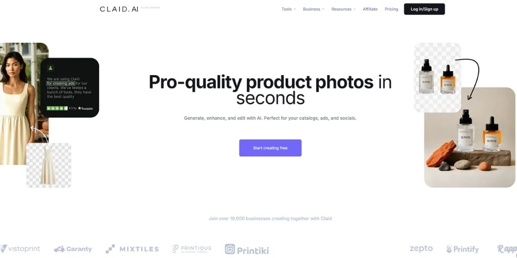 Claid.ai image editing AI tool