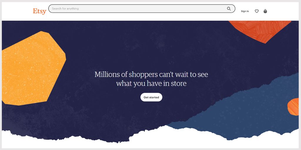 Etsy online selling platform