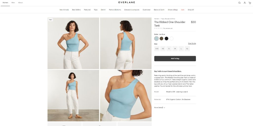 Everlane product page example