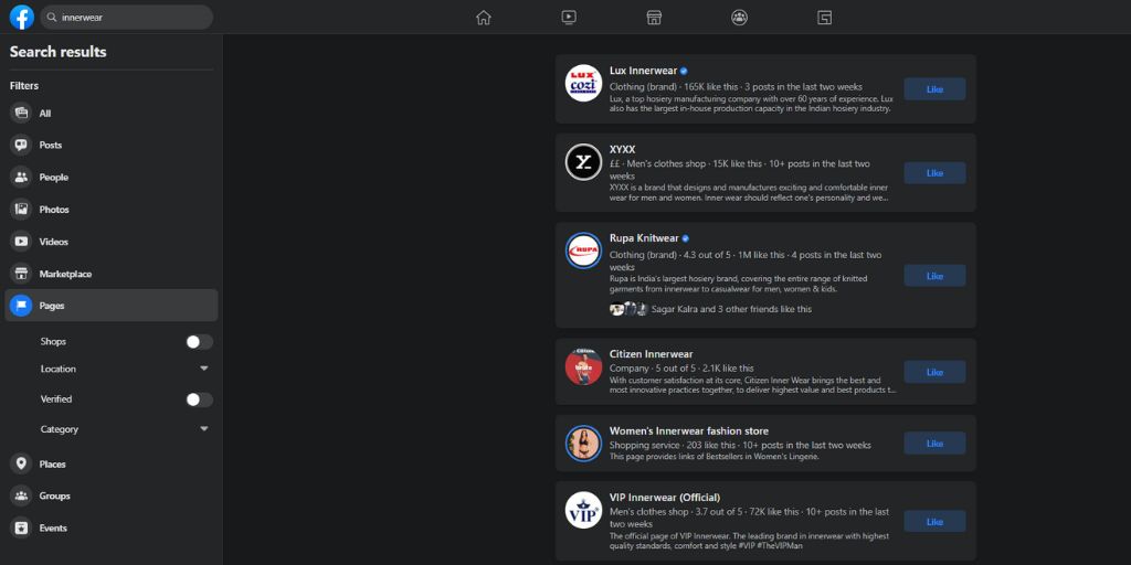 Facebook SEO Optimization Page Search