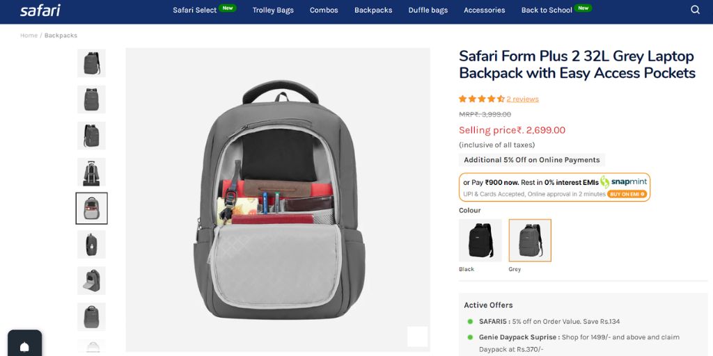 Familiarity Of Scale Product photography composition
