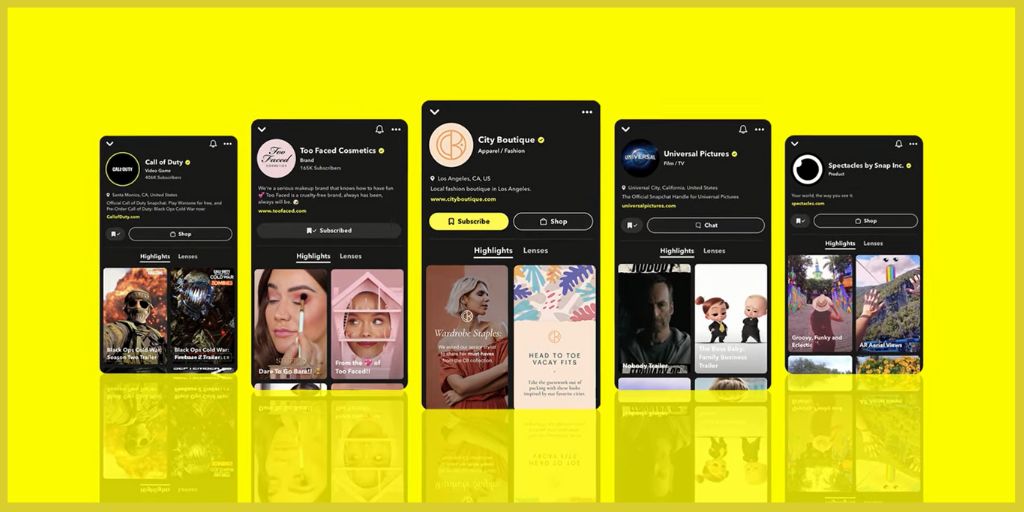 Features of Snapchat Business Manager