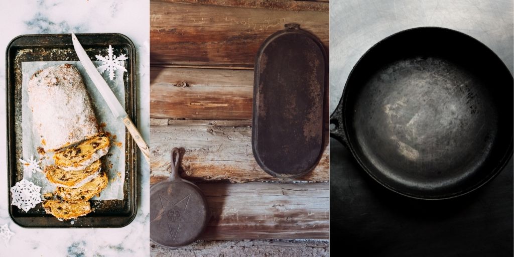 Rusted metal trays - DIY Photography Backdrops