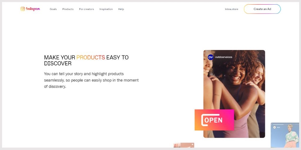 Instagram Shopping online selling site