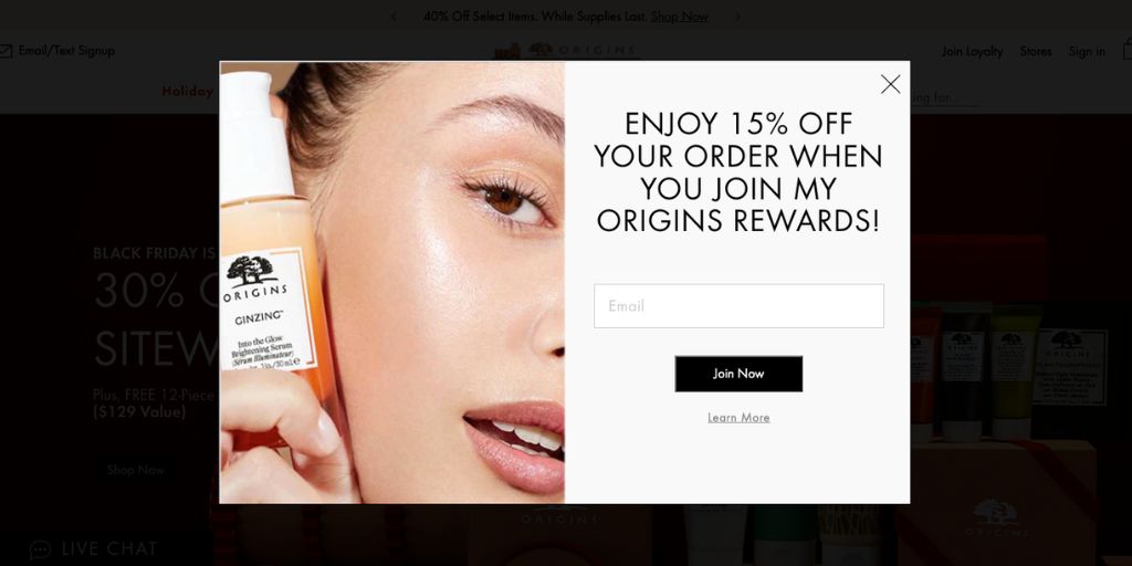 Join Now - Origins