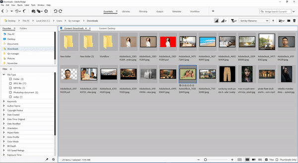 Adobe Bridge Ratings & Labels