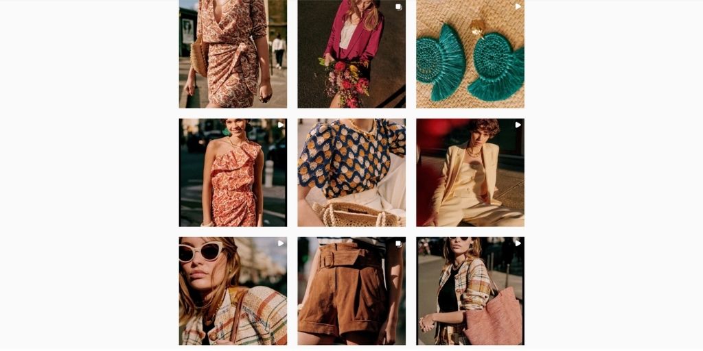 Sezane styling product photography-instagram