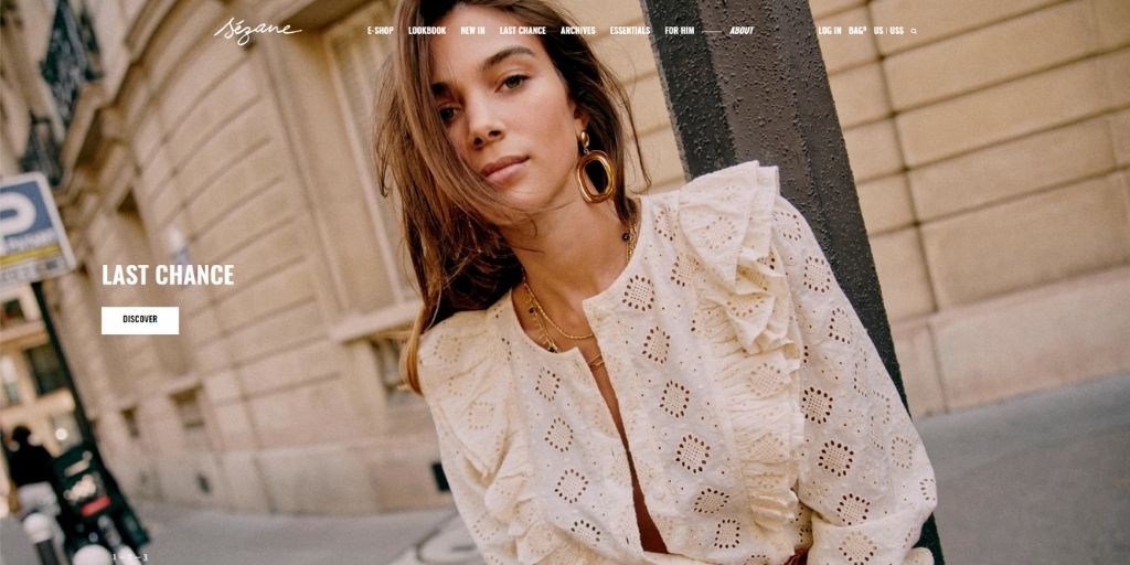 Sezane-styling product photography-website banner