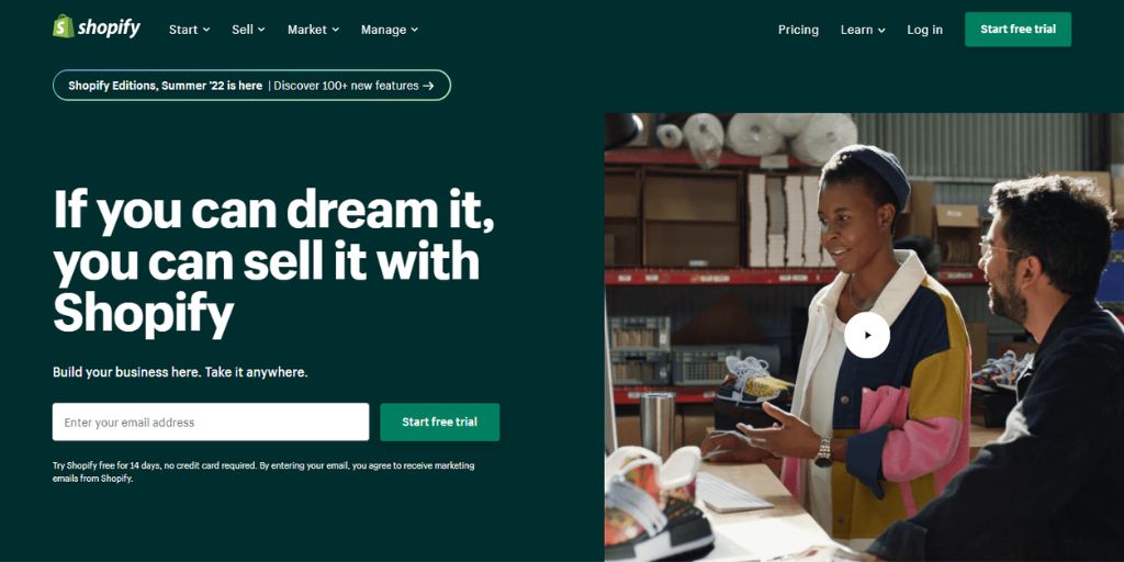 Shopify - Ecommerce Website Builder