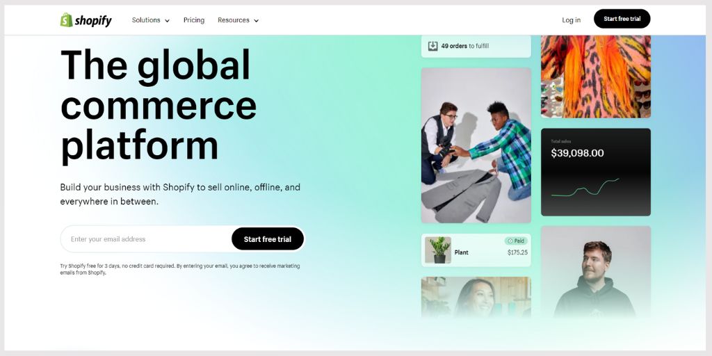 Shopify eCommerce platform