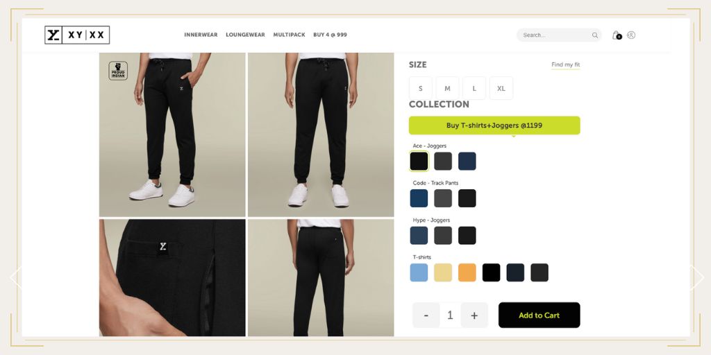 Show the different variations of your product
