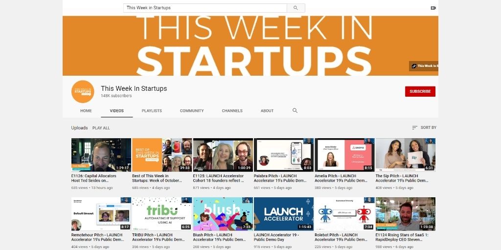business YouTube channels