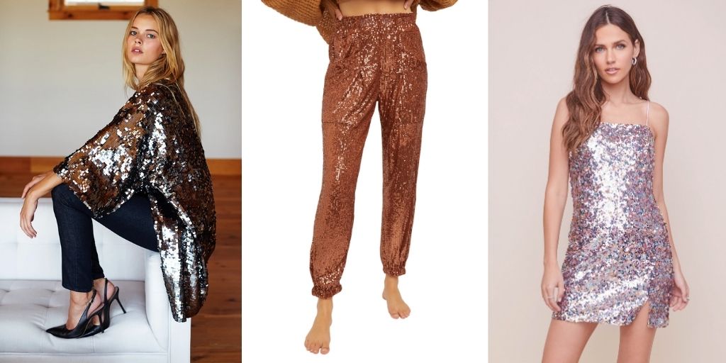 glittering clothes