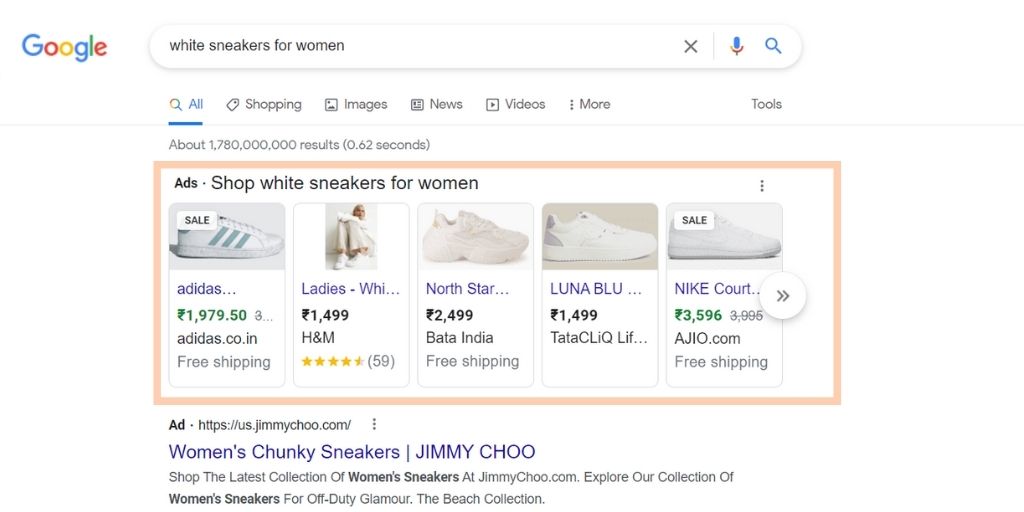 Use Google Shopping