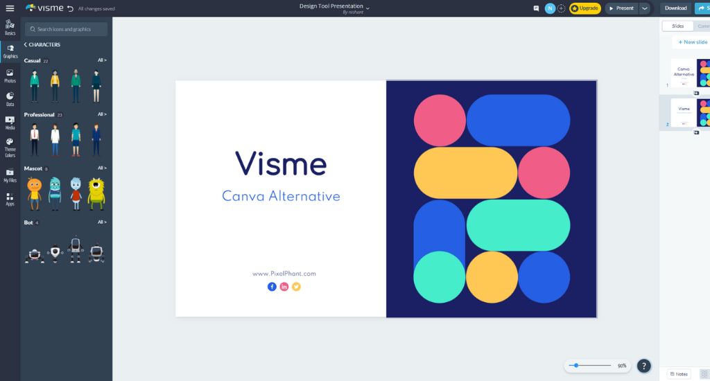 Visme - Canva Alternative