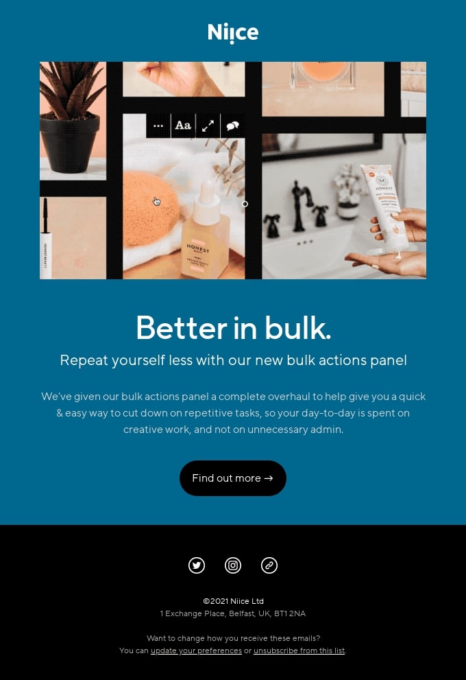 Types of email - engagment email