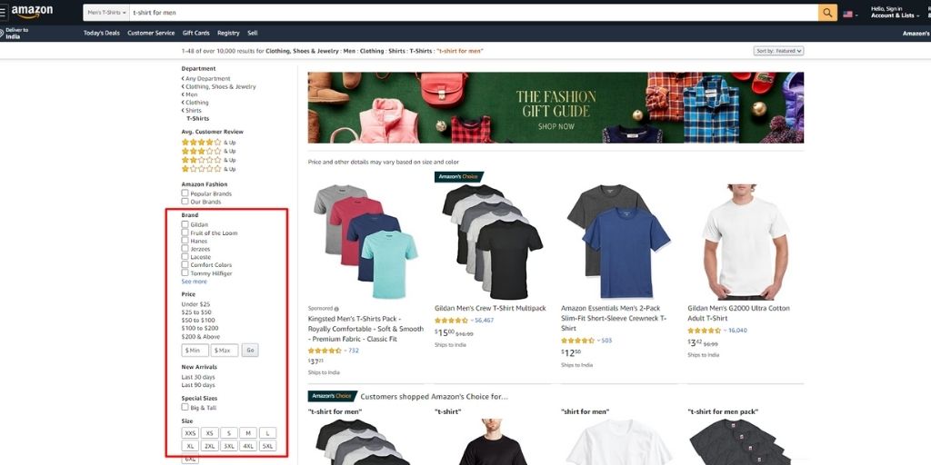 eCommerce Product Filtering