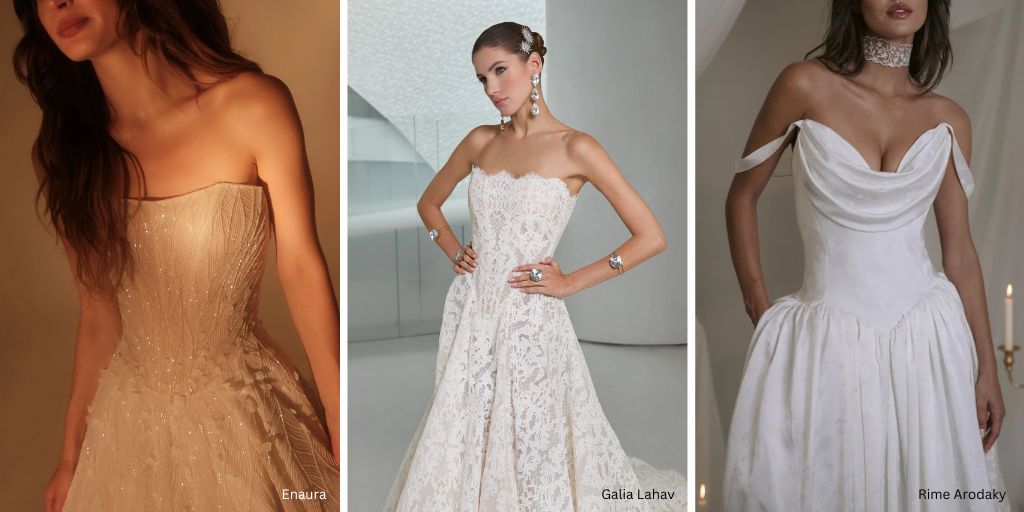 Basque Waists - Bridal Wedding Fashion Trend 2025