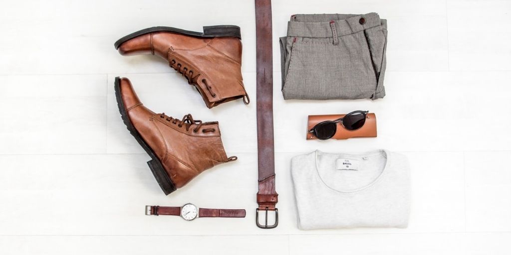 flat lay product photography
