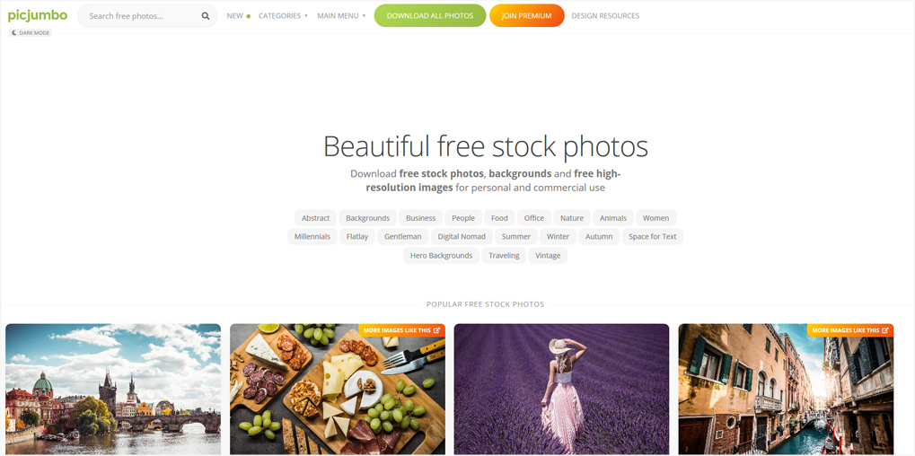 fre stock images website - picjumbo