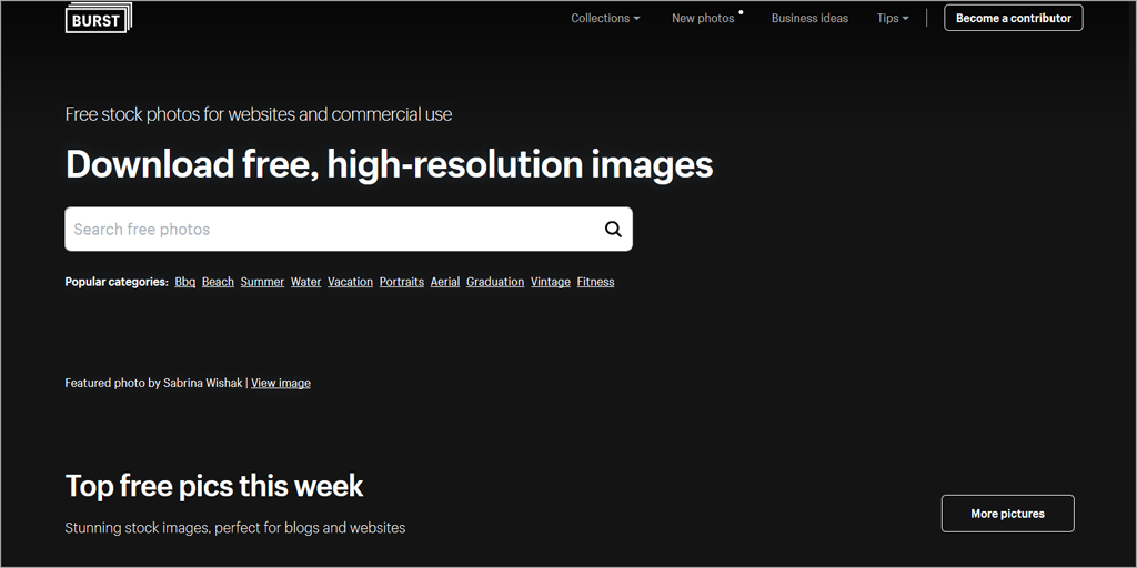 free stock photos website - burstshopify