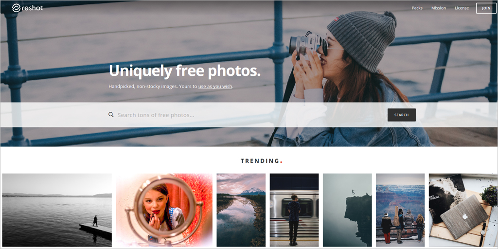 free stock pictures website - reshot