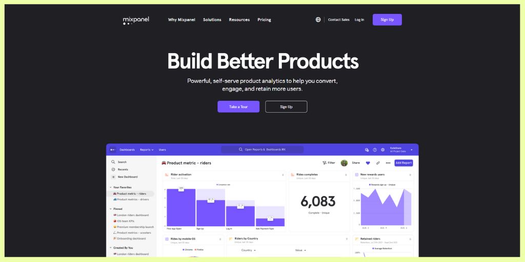 mixpanel - Ecommerce Analytics Tool