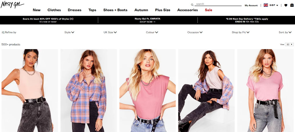 eCommerce Product Filtering