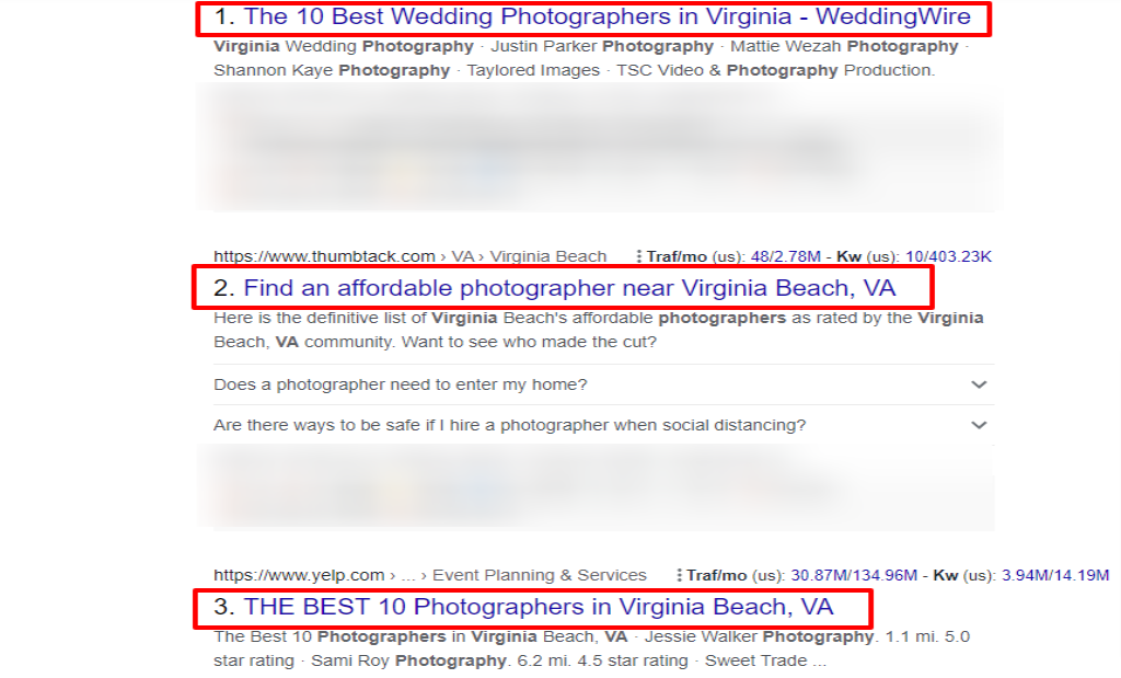 Photography SEO