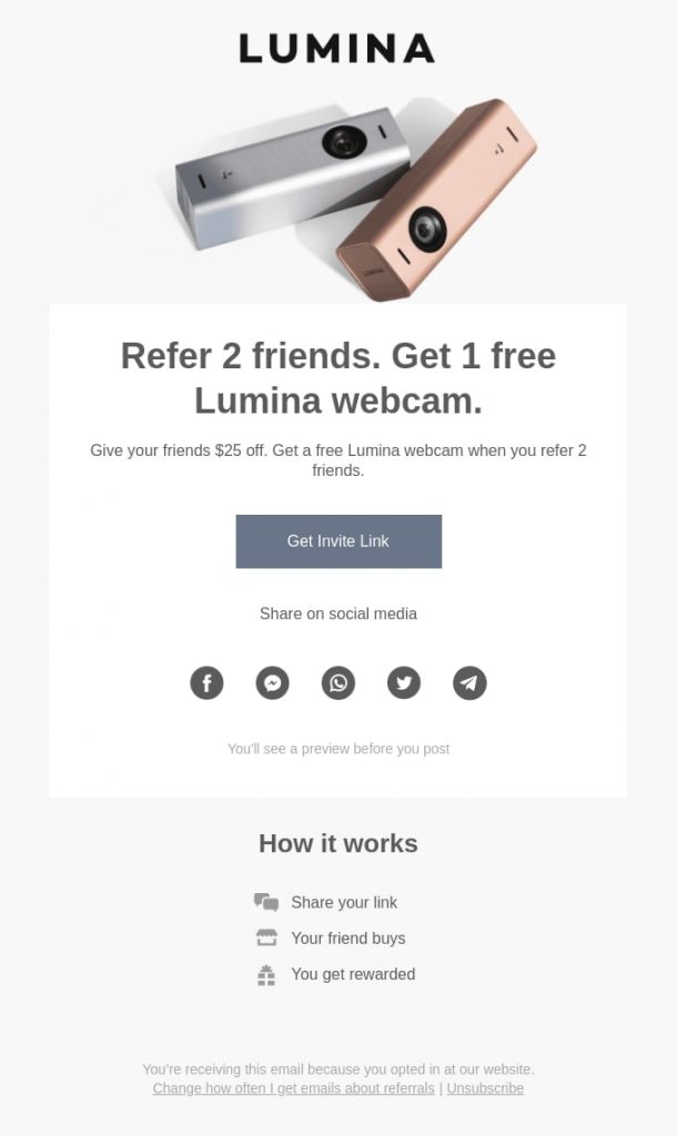 Types of email - Referral email