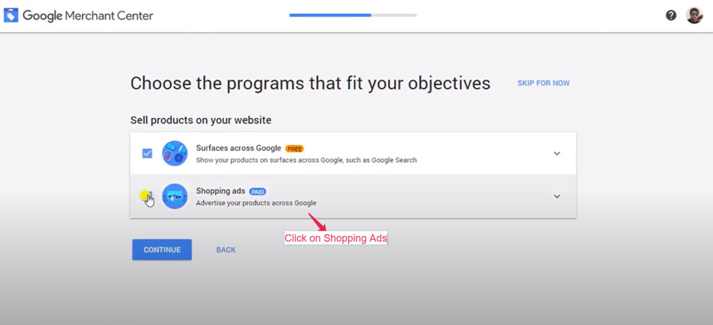 Shopping ads