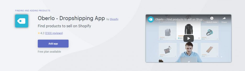 Top shopify apps 2020 Oberlo